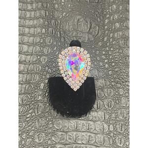 NEW ART BY AMY LABBE pear ring in crystal